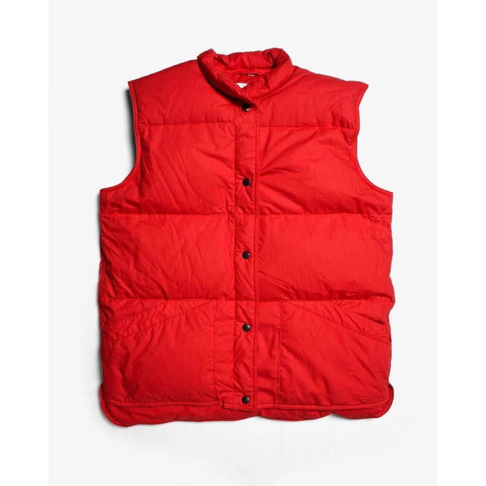 Vintage 1990 Jackpot by Carli Gry Red Down Puffer Vest Unisex America's Cup Sail